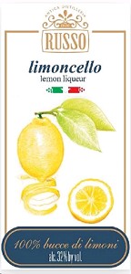 Russo Liqueur Lemon Limoncello