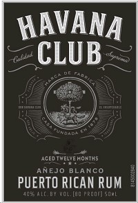 Havana Club Rum Anejo Blanco