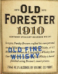 Old Forester Bourbon 1910 Old Fine