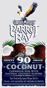 Captain Morgan Parrot Bay Rum Coconut 90@