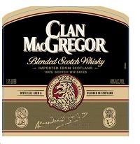 Clan Macgregor  Scotch Wiskey  -375ml
