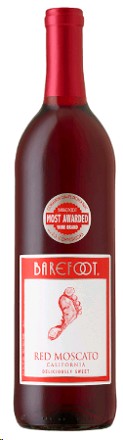 BAREFOOT  RED MOSCATO-750ML
