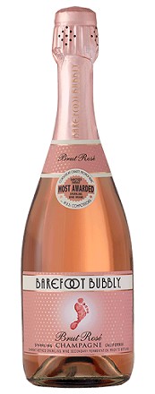 BAREFOOT BUBBLY  BRUT ROSE CHAMPAGNE  -750ml