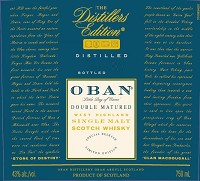 Oban Scotch Single Malt Distillers Edition Vi