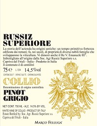 Russiz Superiore Collio Pinot Grigio