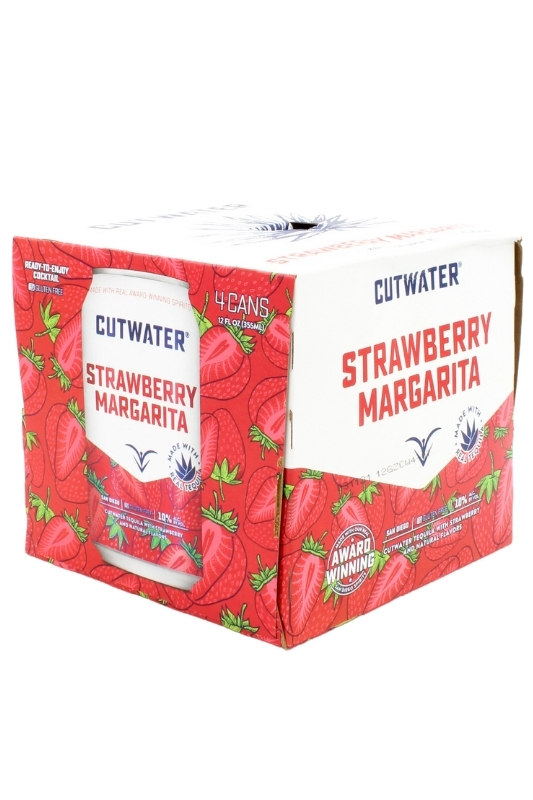 CUTWATER SPIRITS STRAWBERRY MARGARITA RTD - 4PK CAN