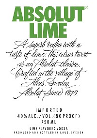 ABSOLUT VODKA LIME 50ML
