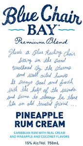 Blue Chair Bay Pineapple Cream Liqueur-750ml