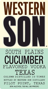 Western Son Vodka South Plains Cucumber